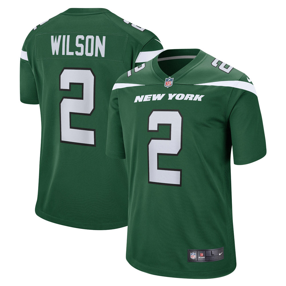 Men's New York Jets Zach Wilson Game Jersey Gotham Green